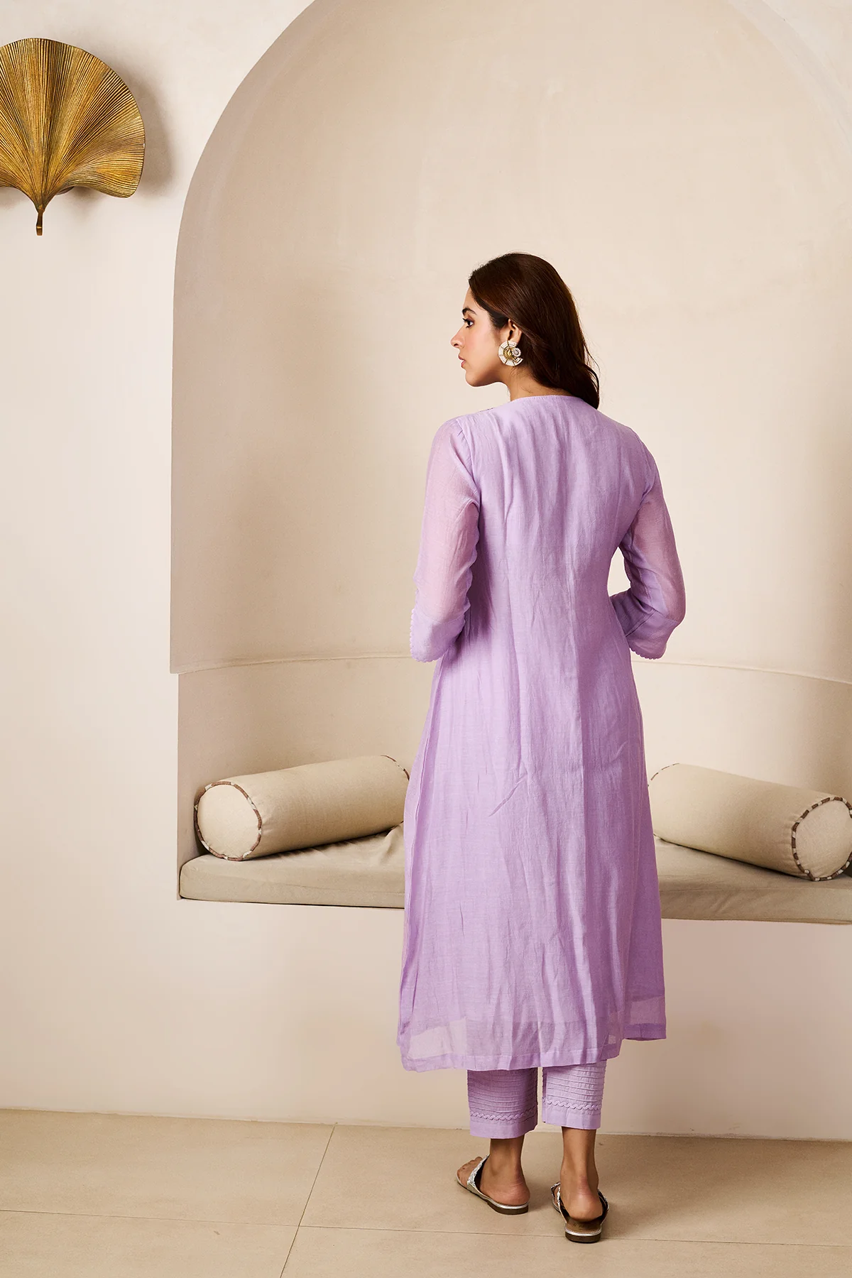 Akshara Lilac Chanderi Set of 3 - Image 6