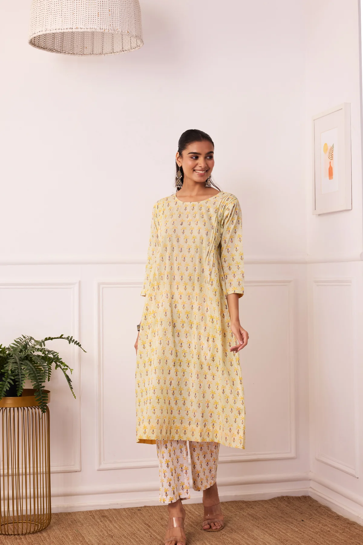Ambarsariya Green A-Line Suit Set of 3 - Image 7