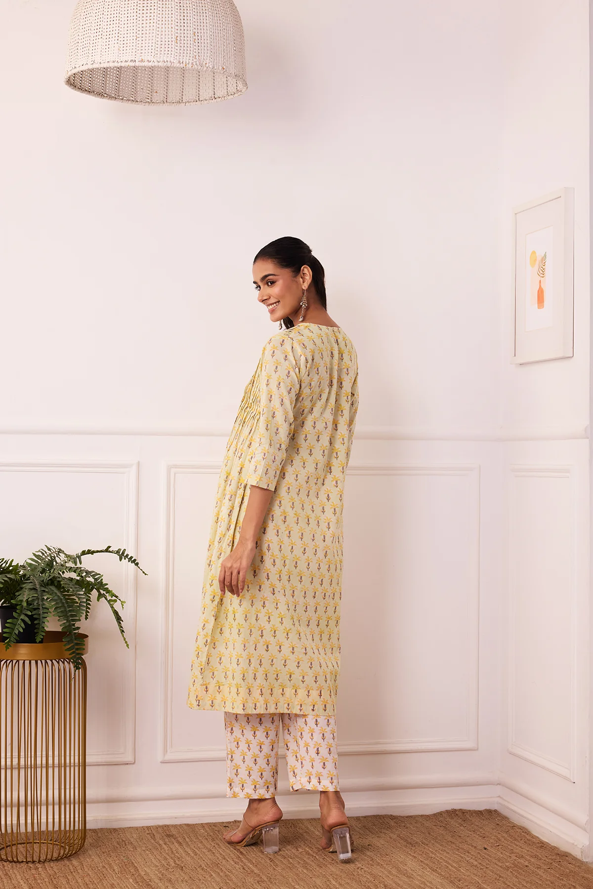 Ambarsariya Green A-Line Suit Set of 3 - Image 8