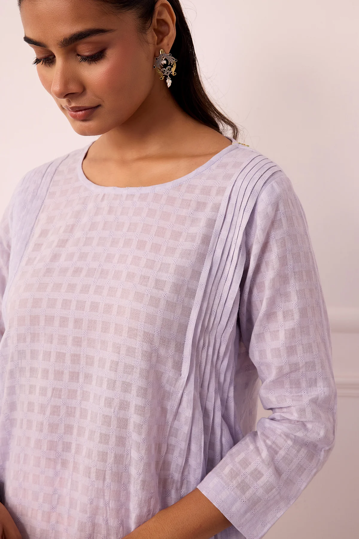 Ambarsariya Lilac A-Line Suit Set of 3 - Image 4