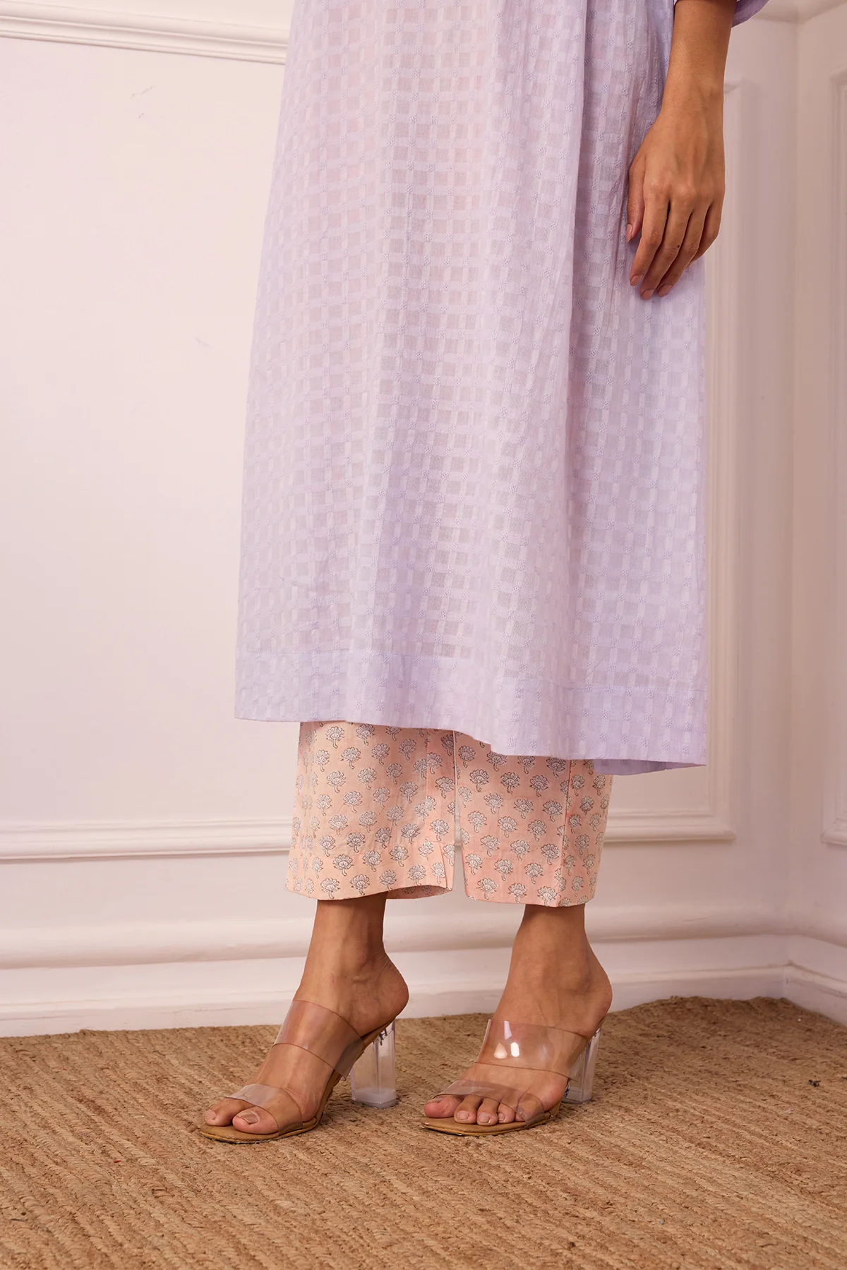 Ambarsariya Lilac A-Line Suit Set of 3 - Image 5
