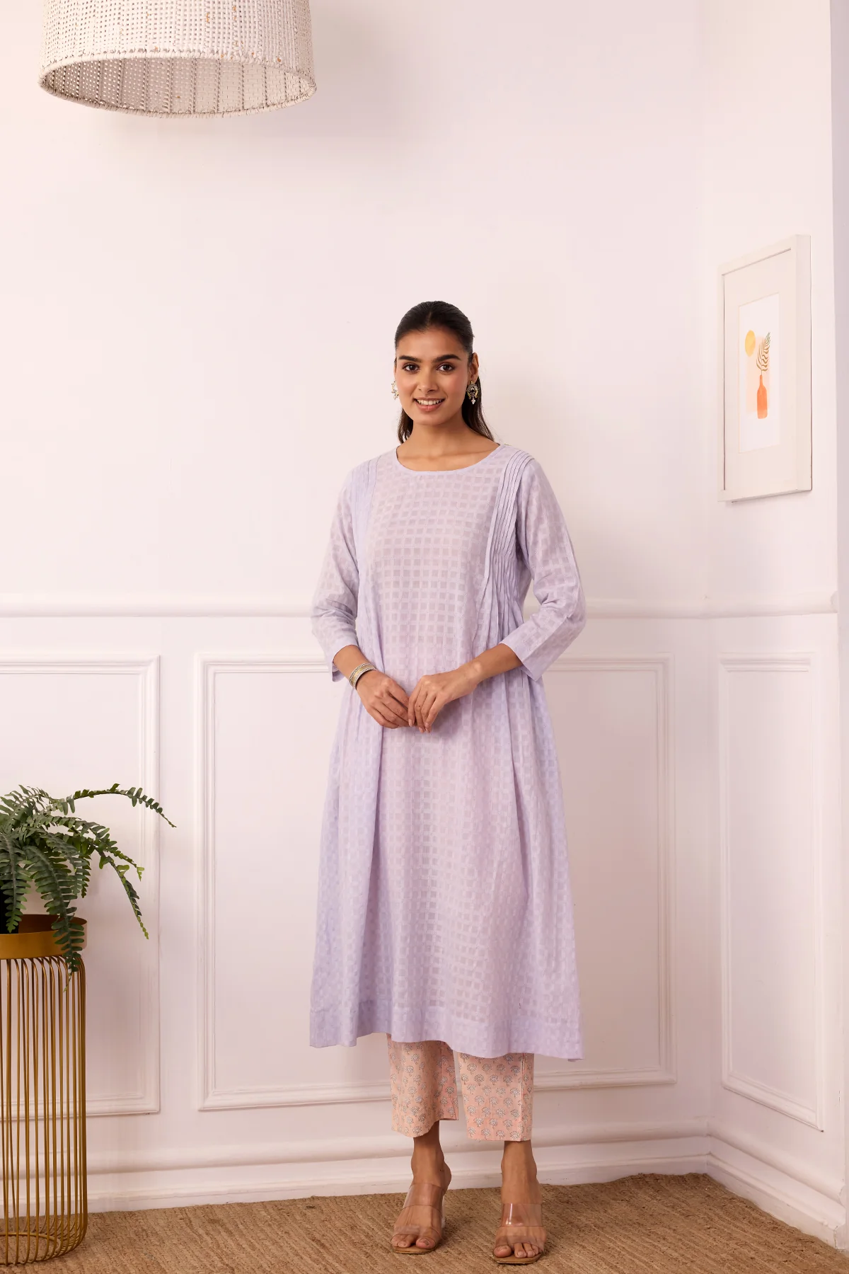 Ambarsariya Lilac A-Line Suit Set of 3 - Image 6