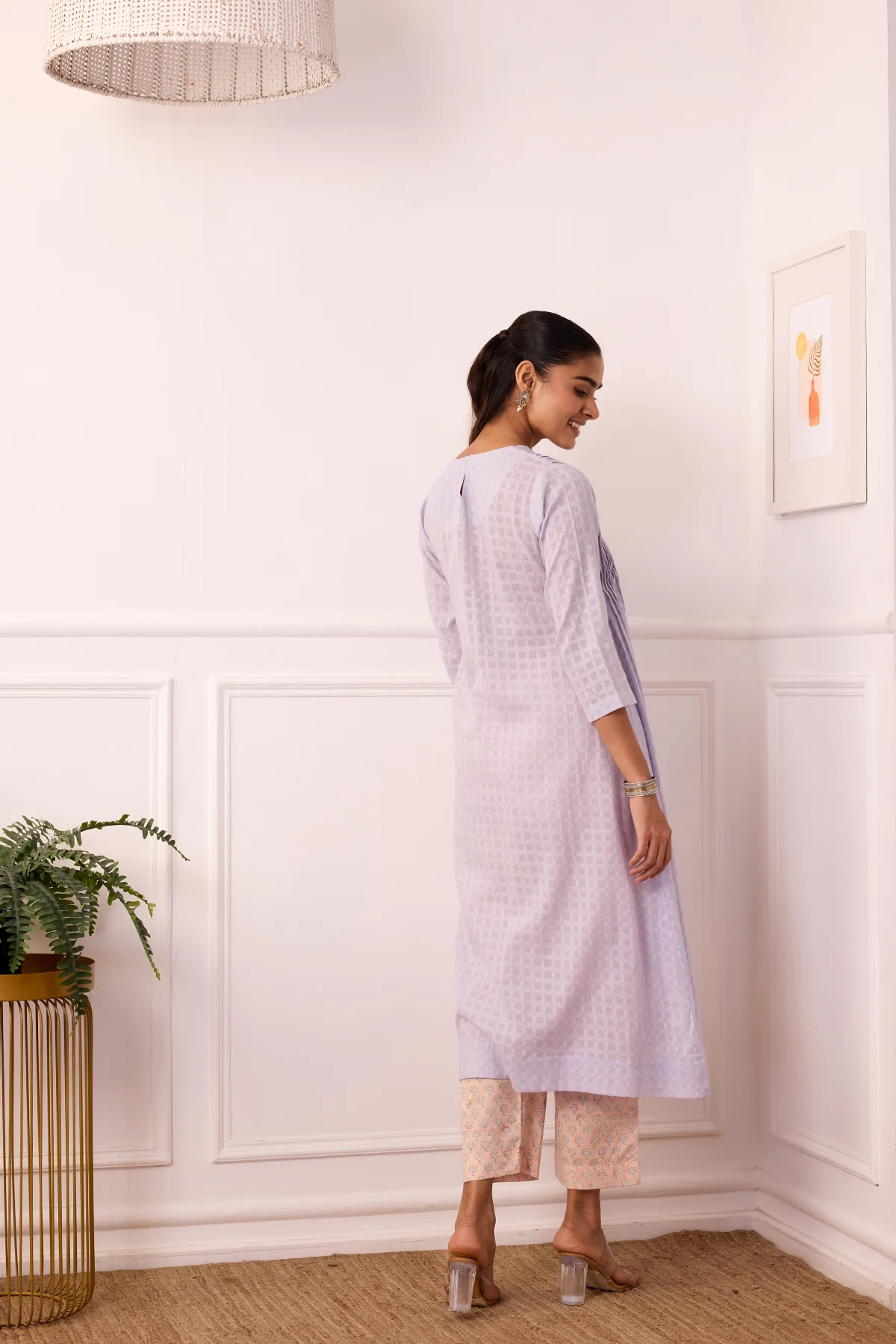 Ambarsariya Lilac A-Line Suit Set of 3 - Image 7