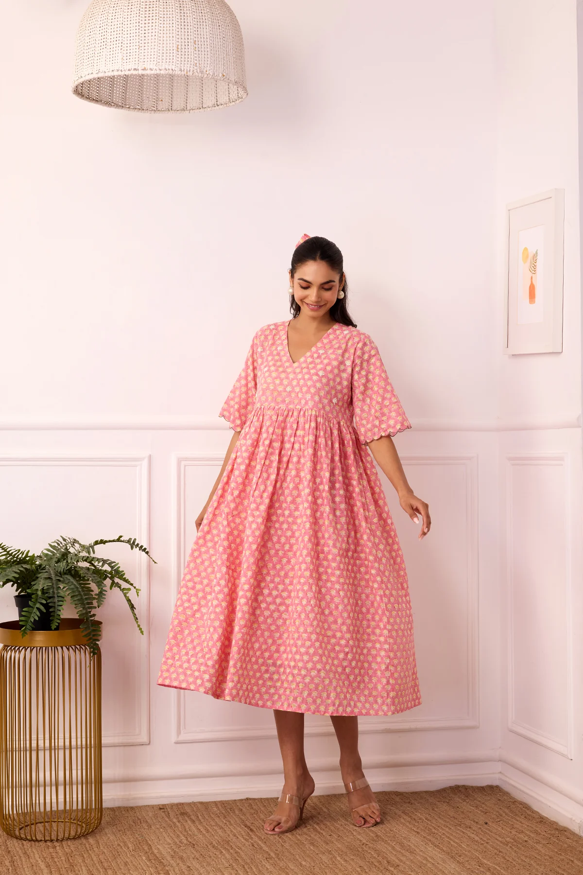 Ambarsariya Pink Loose Fit Dress - Image 3