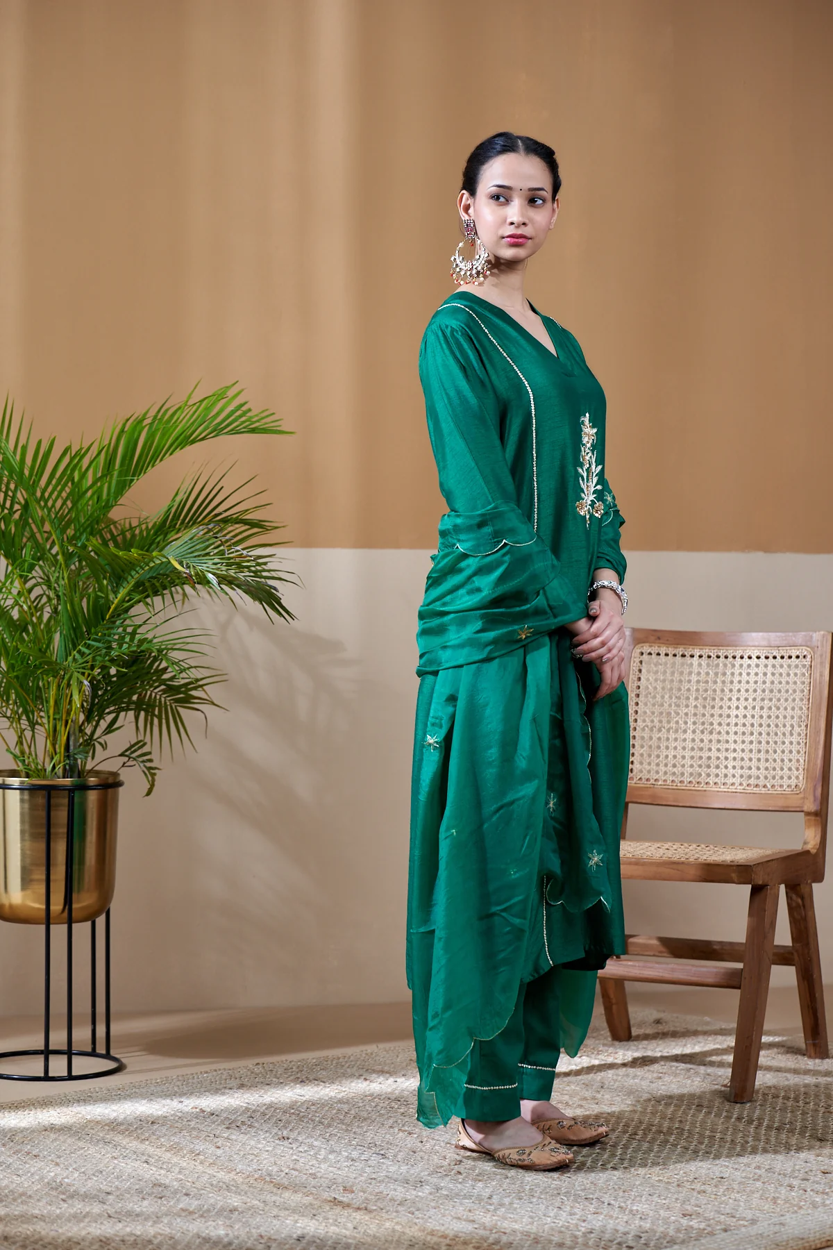 Ishq Green Kurta Set of 3 - Image 7